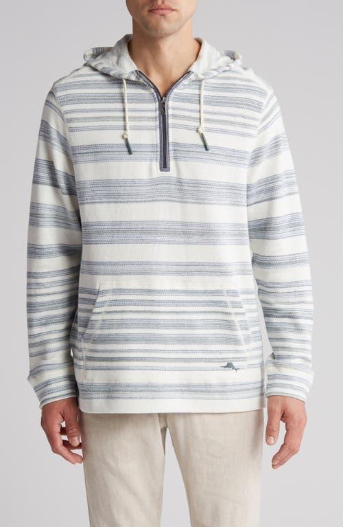 Tommy Bahama Shoreline Stripe Baja Hoodie (Coconut) Men's Sweatshirt Product Image