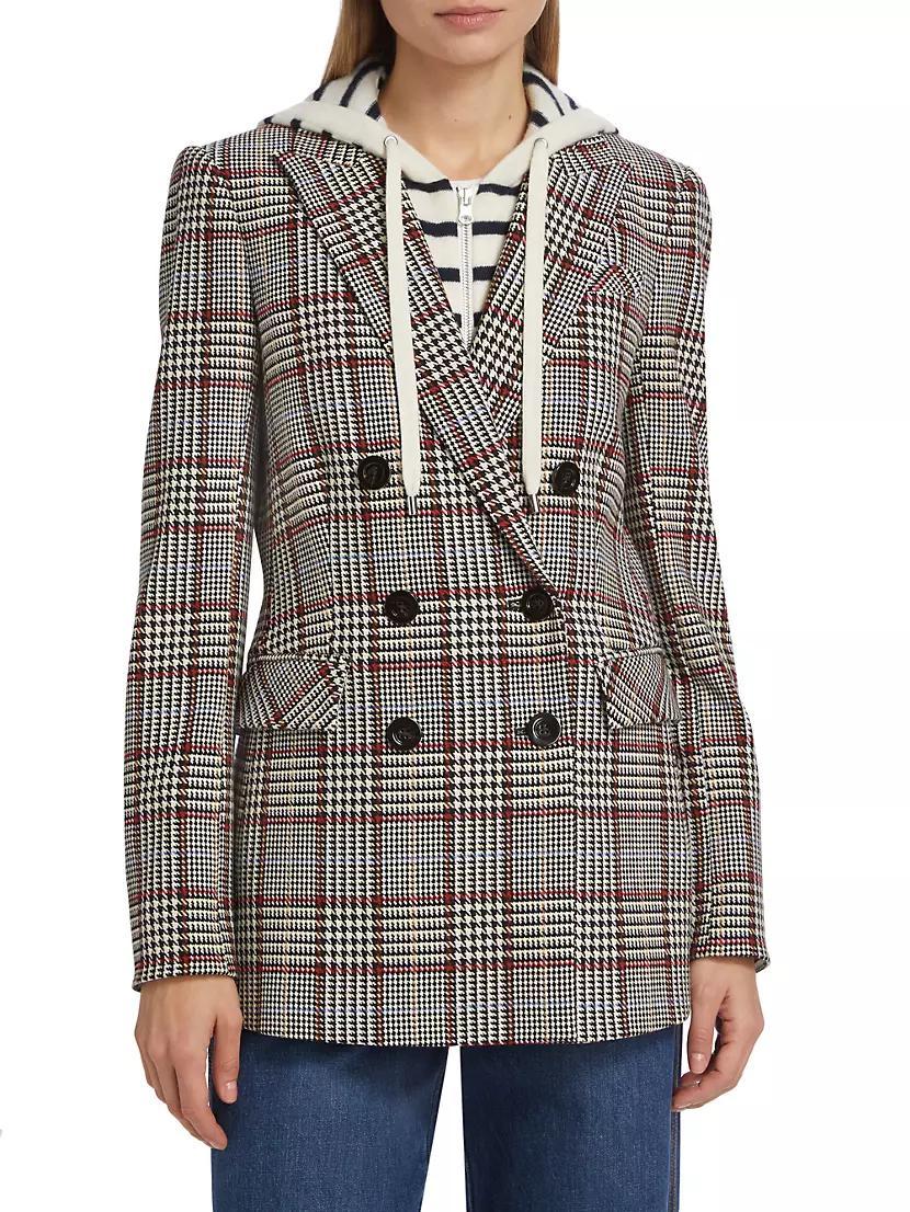 Ellette Plaid Double-Breasted Jacket Product Image