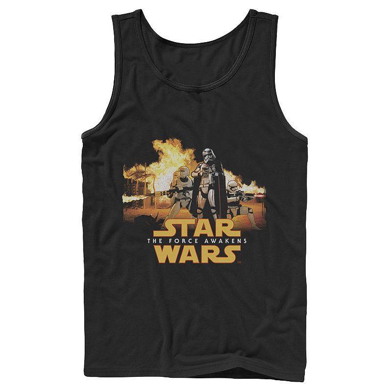 Mens Star Wars The Force Awakens Captain Phasma Fire Portrait Tank Top Product Image