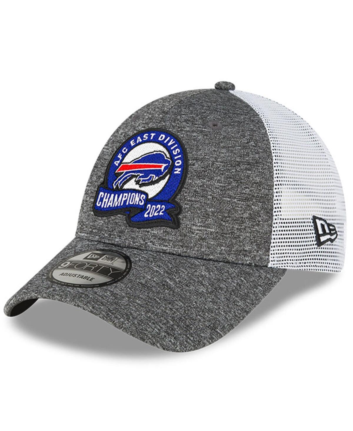 Mens New Era Heather Gray Buffalo Bills 2022 Afc East Division Champions Locker Room 9FORTY Adjustable Hat Product Image