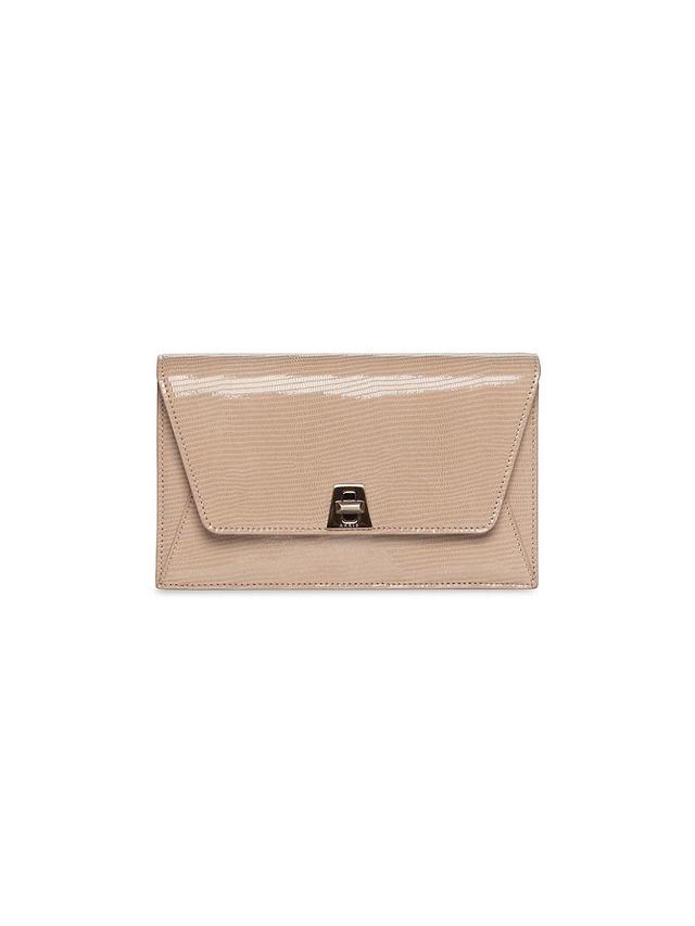 Akris Anouk Lizard Embossed Wallet on a Chain Product Image