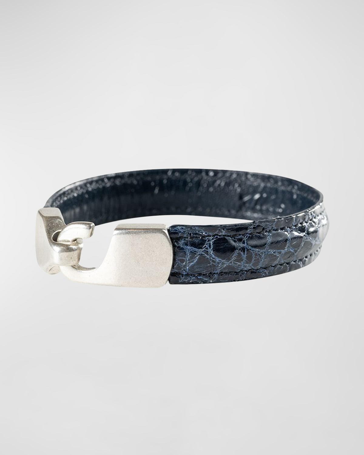 Mens Alligator Leather Bracelet Product Image