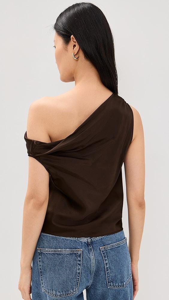 Enza Costa Silk Bias Off-Shoulder Blouse | Shopbop Product Image