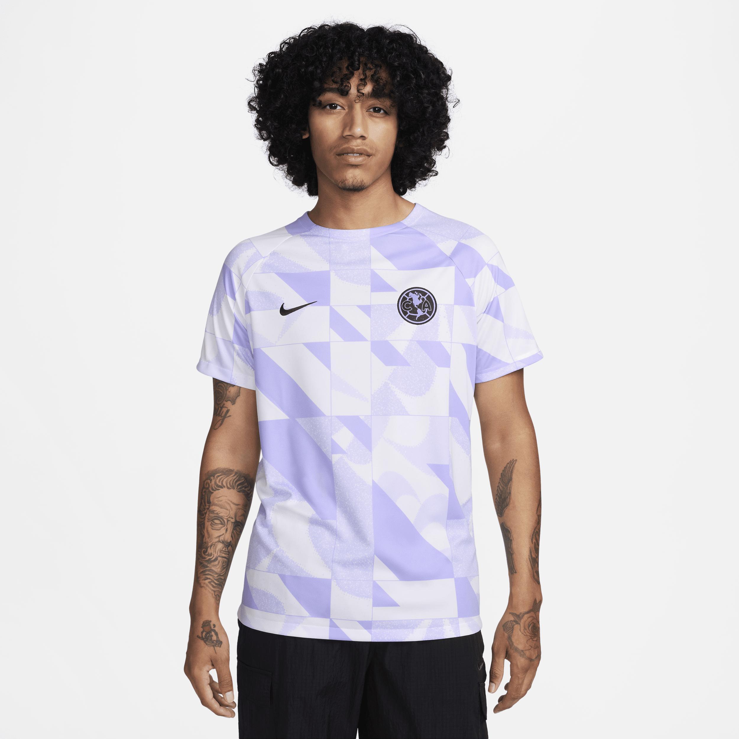 Club AmÃ©rica Academy Pro Third Nike Men's Dri-FIT Soccer Pre-Match Short-Sleeve Top  Product Image