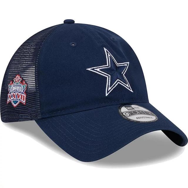 Mens New Era Dallas Cowboys Distinct 9TWENTY Adjustable Hat, Blue Product Image