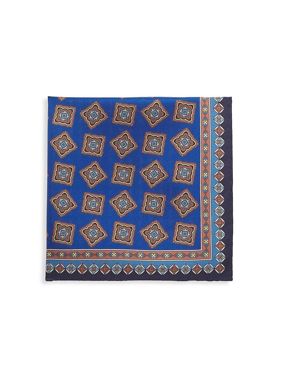 Mens Silk Medallion Pocket Square Product Image