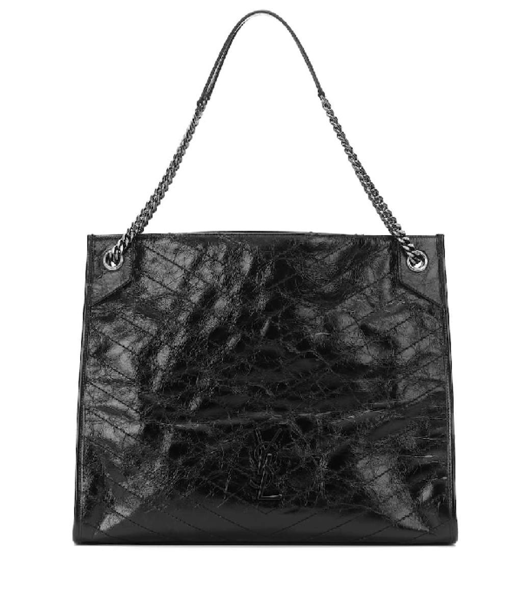 SAINT LAURENT Womens Black Niki Large Leather Shoulder Bag Product Image