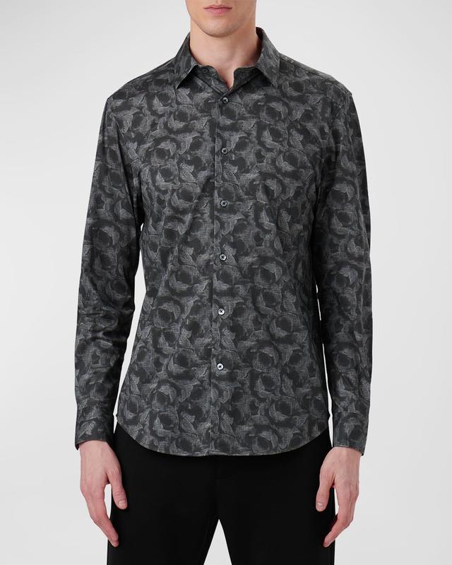 Mens OoohCotton Tech Abstract Sport Shirt Product Image