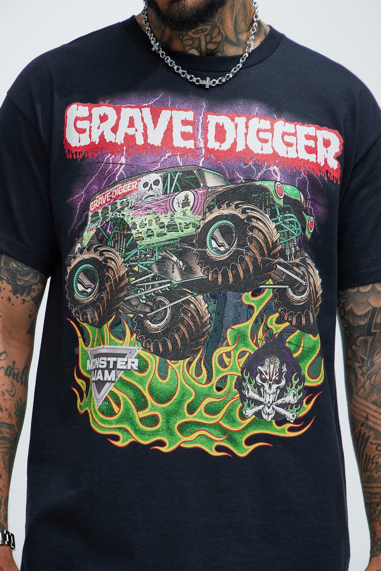 Monster Jam Grave Digger Short Sleeve Tee - Black Product Image