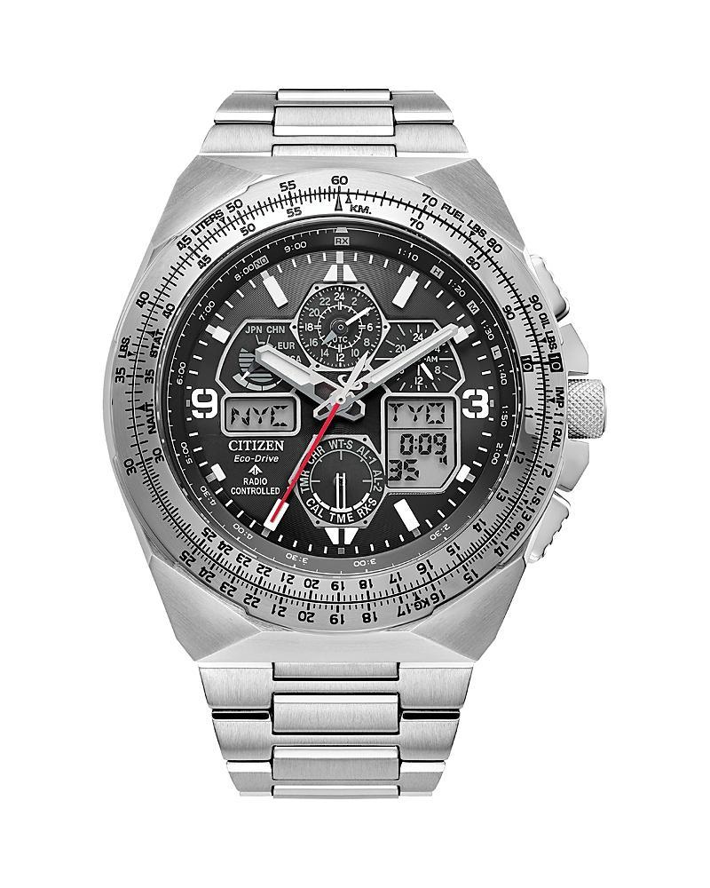 Citizen Mens Promaster Skyhawk A-T Chronograph Black Stainless Steel Bracelet Watch Product Image