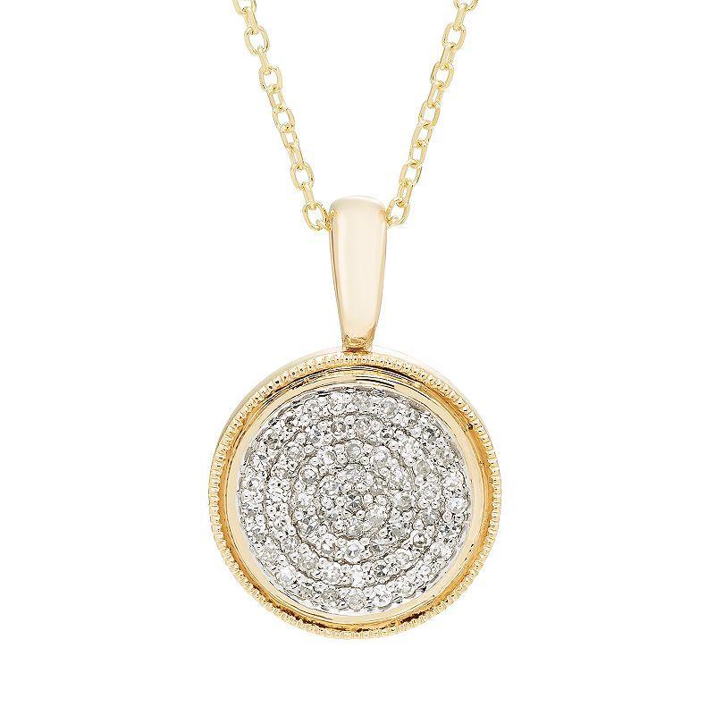 Diamond Accent Initial Pendant in 14k Rose - L Product Image