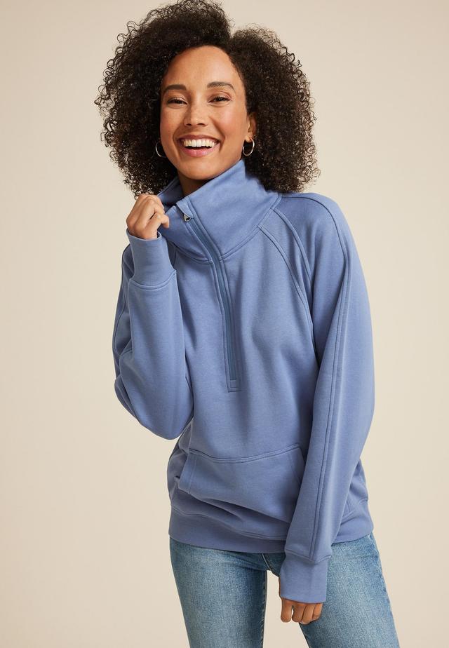 Quarter Zip Fleece Sweatshirt Product Image