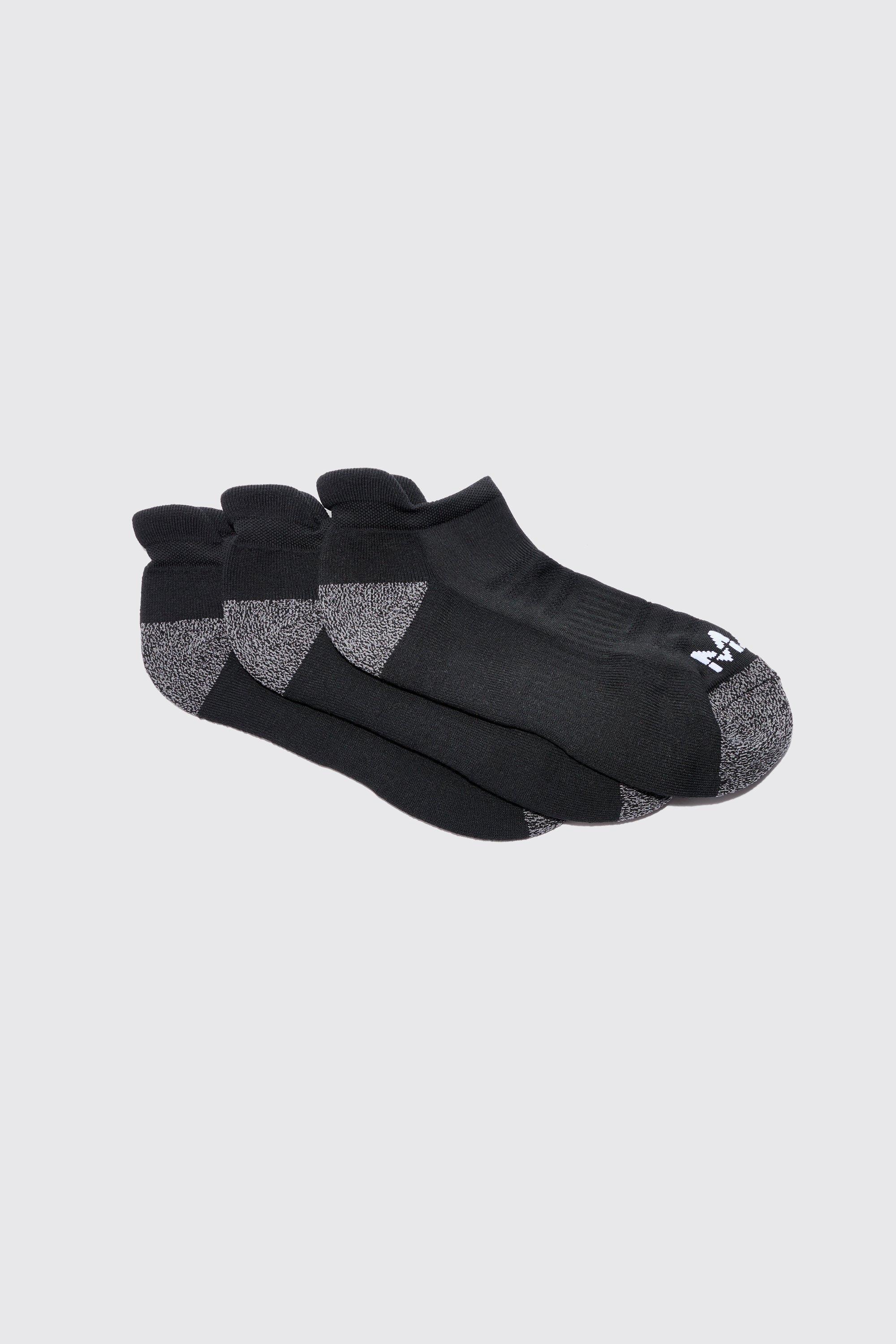 Man Active Cushioned Training Sneakers 3 Pack Socks | boohooMAN USA Product Image