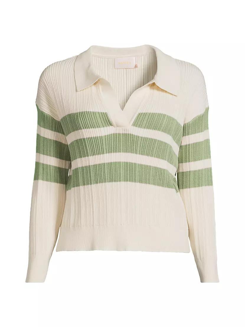 Heloise Polo Stripe Sweater Product Image