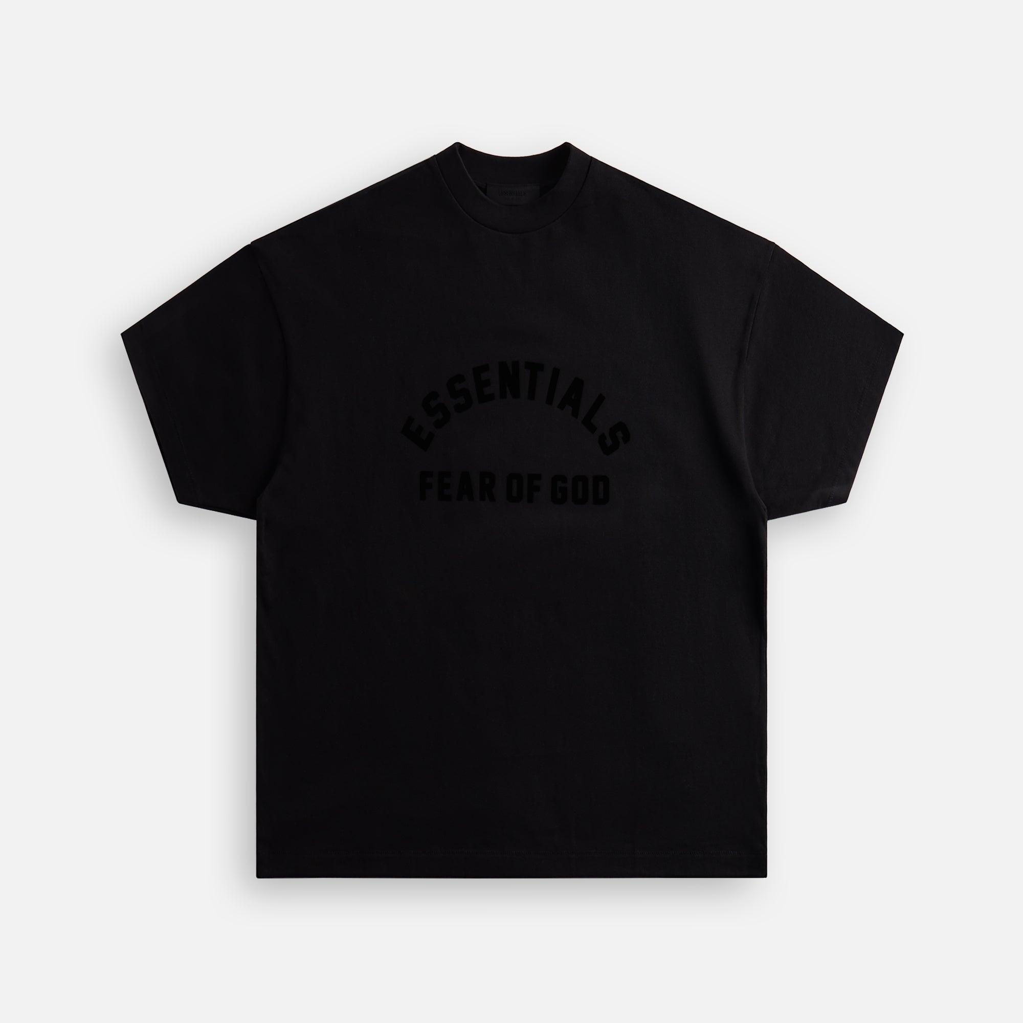 Essentials Crewneck Tee - Jet Black Male Product Image