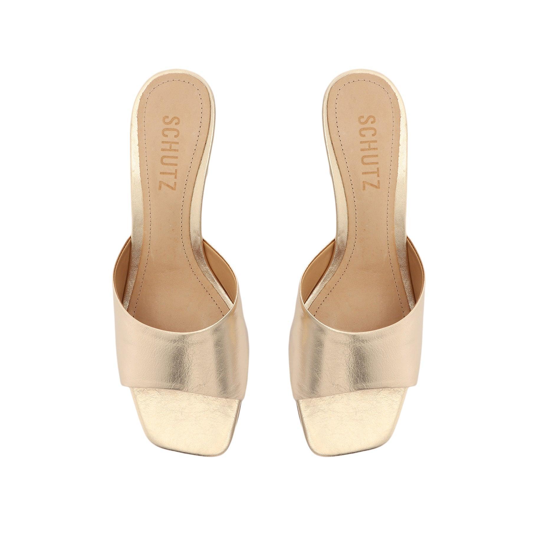 Dethalia Metallic Leather Sandal - 6.5 Platina Gold Metallic Leather Product Image