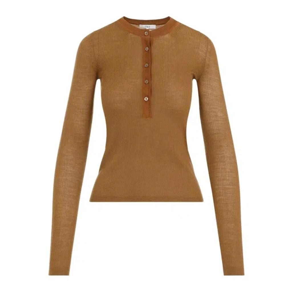 Wool Pullover In Khaki product image