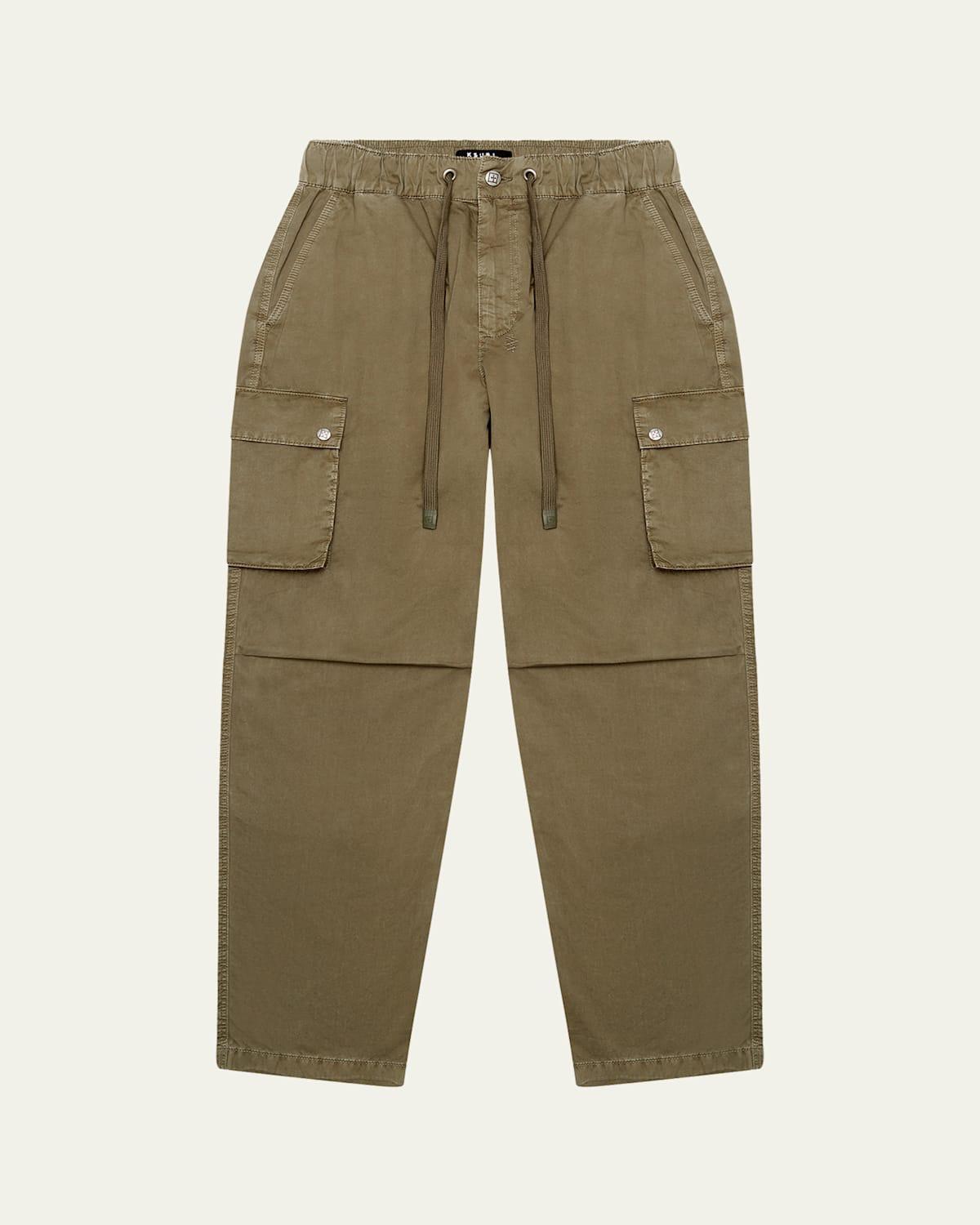 Mens Krush Faded Cotton Cargo Pants Product Image