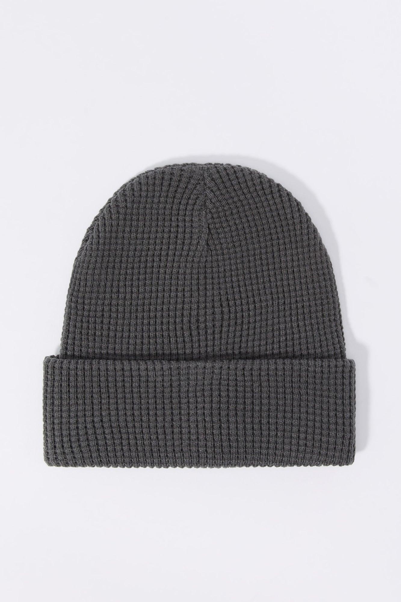 Waffle Knit Beanie Male Product Image