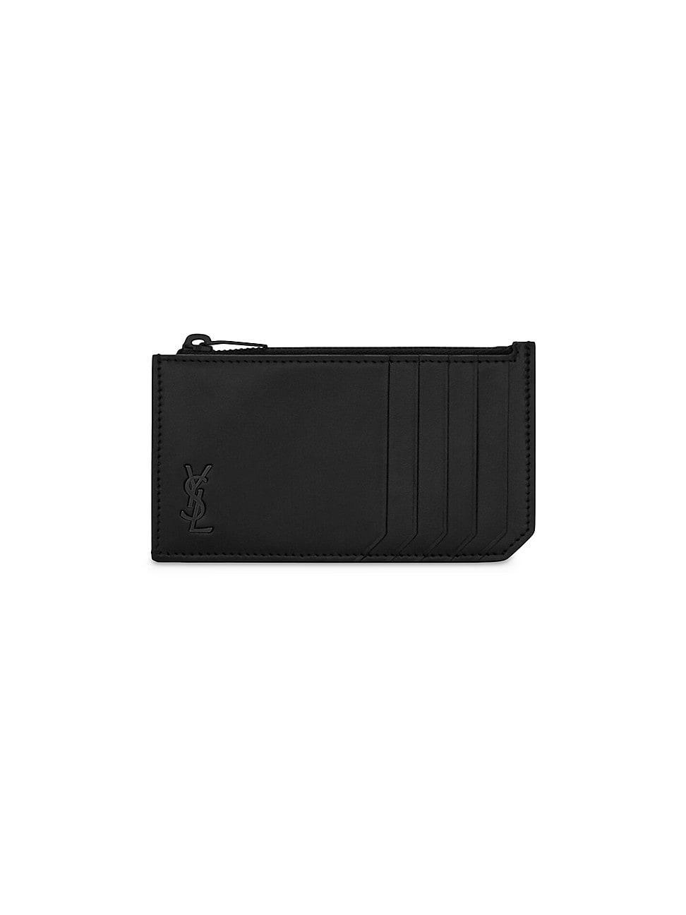 Mens Tiny Cassandre Fragments Zip Card Case In Matte Leather Product Image