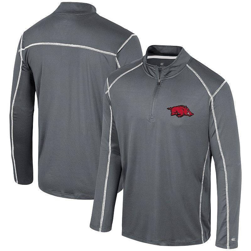 Mens Colosseum Charcoal Air Force Falcons Cameron Quarter-Zip Windshirt Product Image