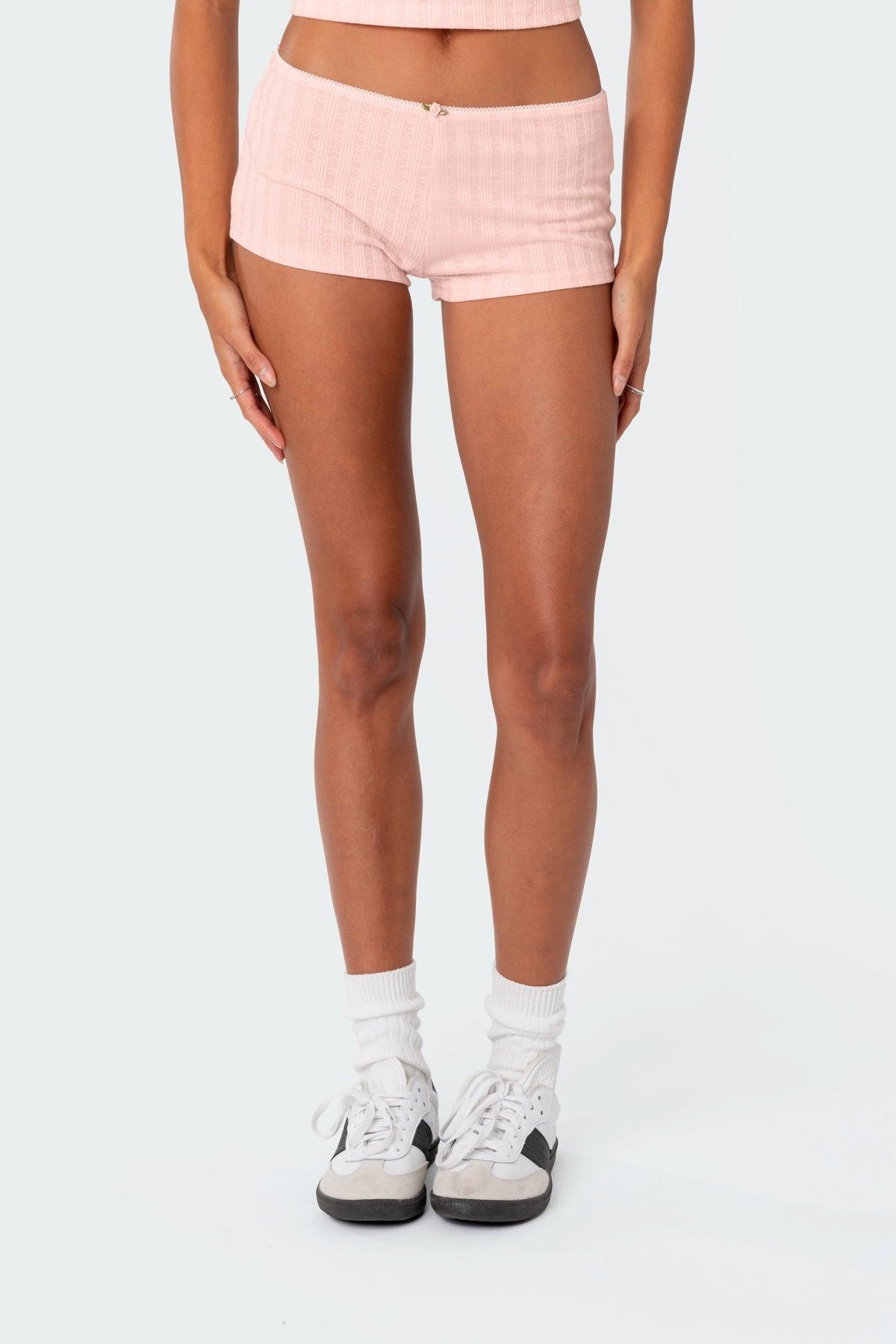 Sweetpea Pointelle Micro Shorts Product Image