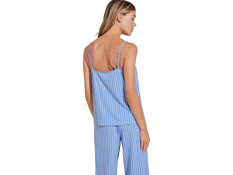 Eberjey The Tencel Modal Cami Pants Pajama Set (Nordic Stripes Vista Ivory) Women's Pajama Sets Product Image