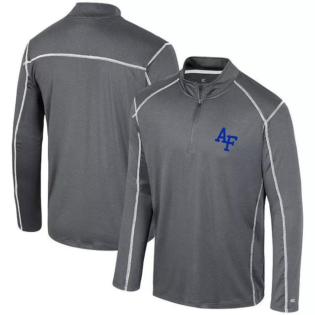 Mens Colosseum Black Arkansas Razorbacks Cameron Quarter-Zip Windshirt Product Image