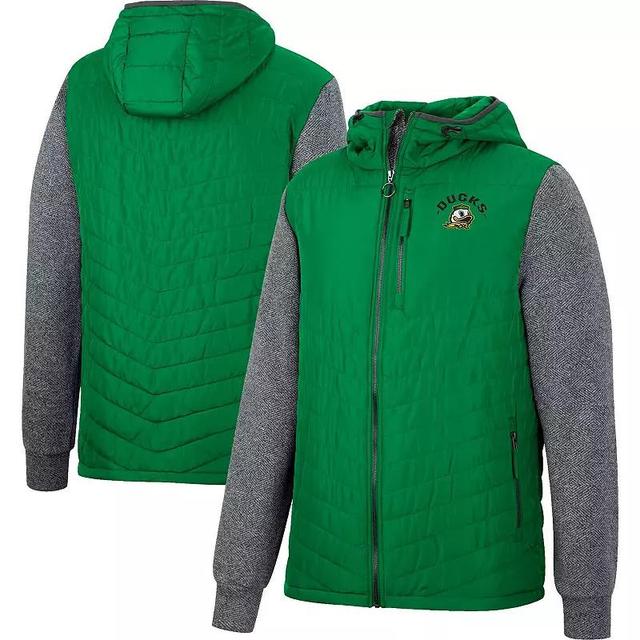 Mens Colosseum /Charcoal UCLA Bruins Course Herringbone Full-Zip Hoodie Product Image