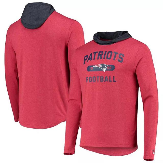 Mens New Era /Navy New England Patriots Active Block Hoodie Long Sleeve T-Shirt Product Image