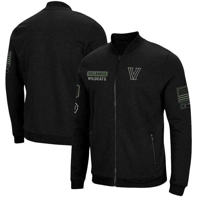 Mens Colosseum Villanova Wildcats OHT Military Appreciation High-Speed Bomber Full-Zip Jacket Product Image