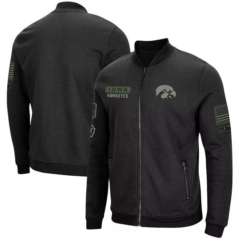 Mens Colosseum Oklahoma Sooners OHT Military Appreciation High-Speed Bomber Full-Zip Jacket Product Image