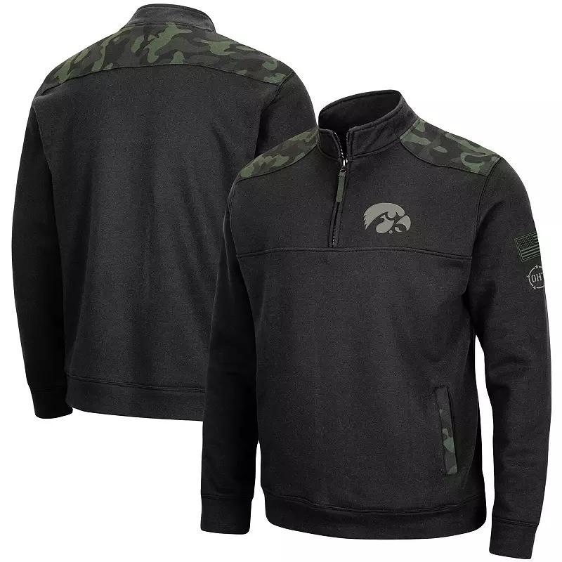 Mens Black Ole Miss Rebels Oht Military-Inspired Appreciation Commo Fleece Quarter-Zip Jacket Product Image