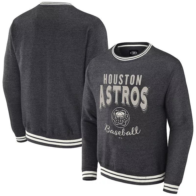 Mens Darius Rucker Collection by Fanatics Heather Charcoal Houston Astros Vintage Pullover Sweatshirt Product Image