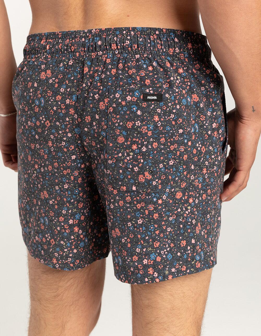 RSQ Mens Ditsy Floral 5" Swim Shorts Product Image