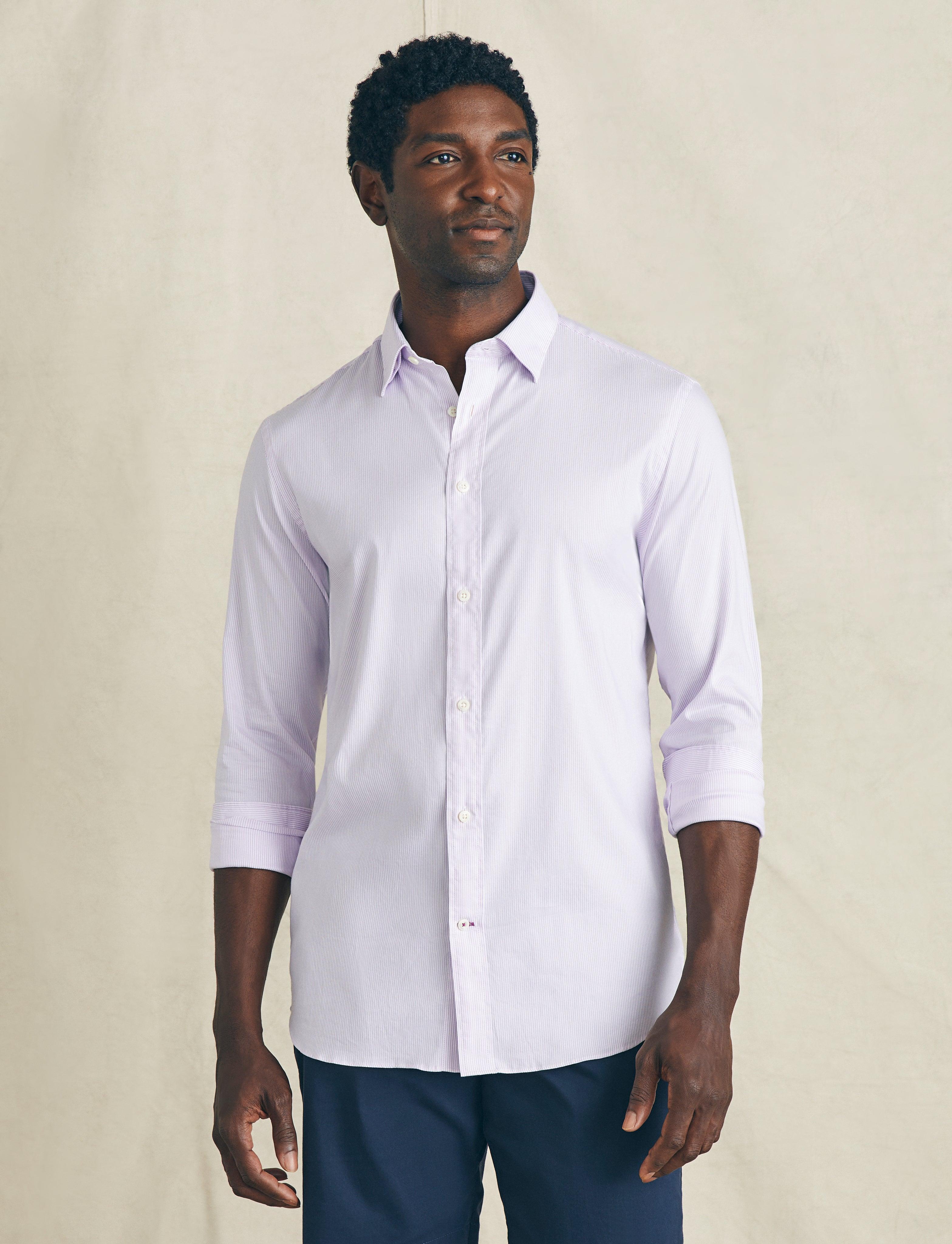 Movement™ Dress Shirt - Lavender Valley Stripe Male Product Image