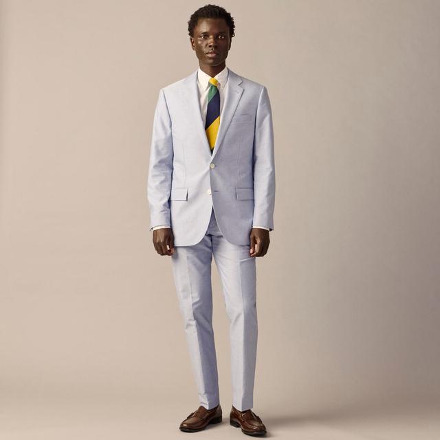 Crosby Classic-fit suit jacket in Portuguese cotton oxford Product Image