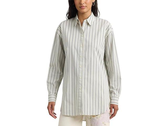 Women's Cotton Striped Shirt Product Image