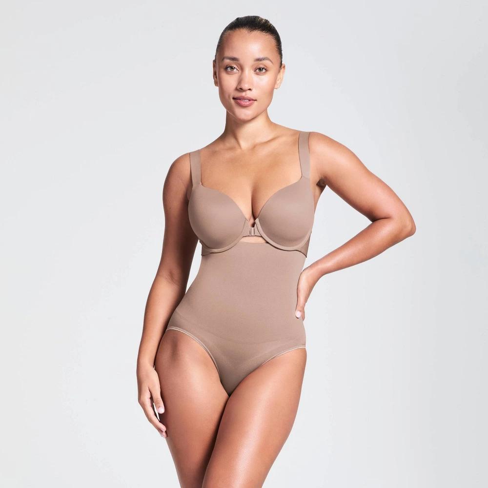 ASSETS by SPANX Womens Remarkable Results High-Waist Control Briefs - Medium Beige XL Product Image