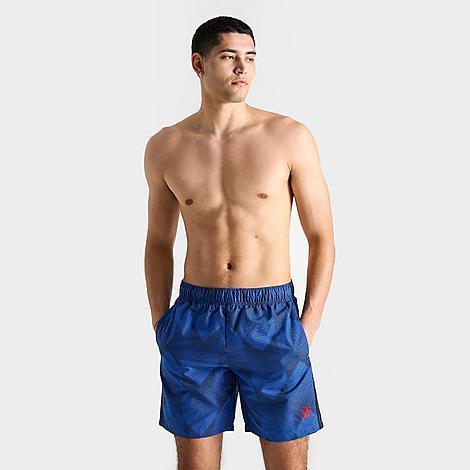 Adidas Mens Originals Football-Inspired Allover Print Swim Shorts Product Image