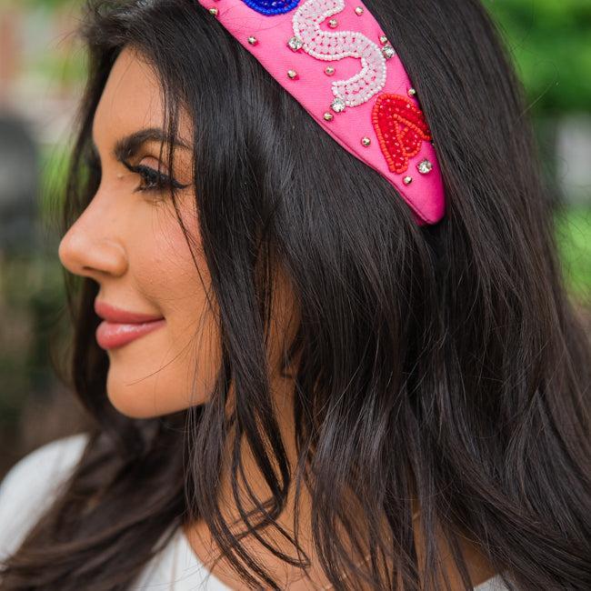 Pink USA Headband FINAL SALE Product Image