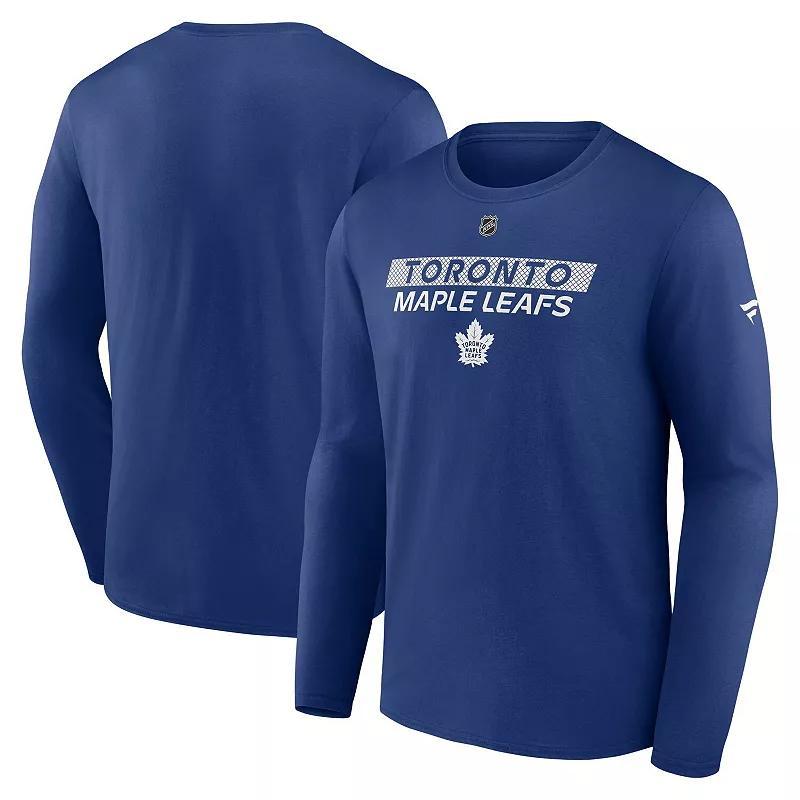 Mens Fanatics Blue Toronto Maple Leafs Authentic Pro Core Primary Long Sleeve T-Shirt Product Image