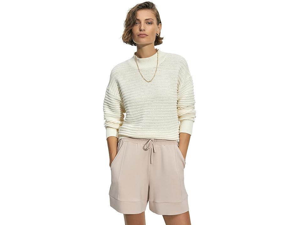 Varley Franco Knit Crew (Egret) Women's Sweatshirt Product Image