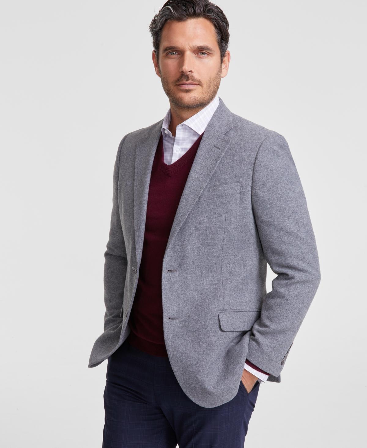 Nautica Mens Modern-Fit Solid Tweed Sport Coat Product Image