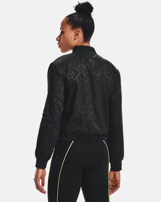 Women's UA RUSH™ Woven Jacquard Bomber Jacket Product Image