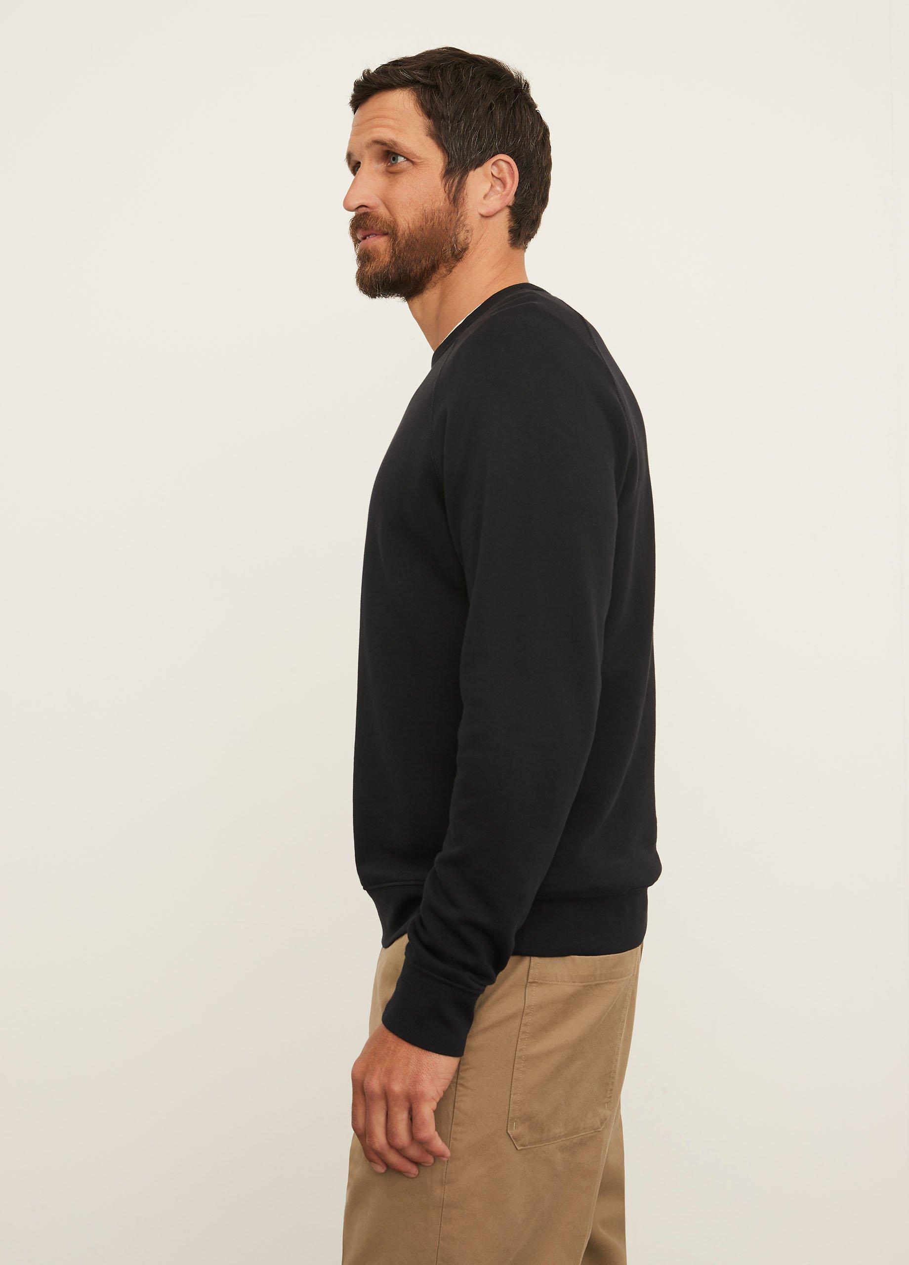 French Terry Long Sleeve Crew Neck T-Shirt Product Image