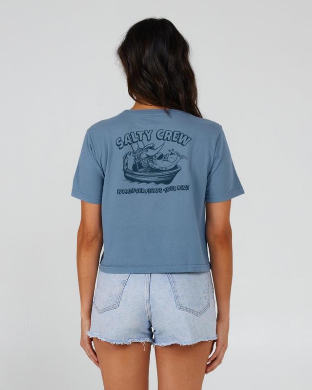 Floats Your Boat Bluestone Crop Tee Female Product Image