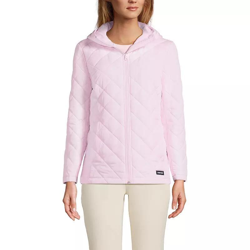 Womens Lands End Insulated Jacket Bright Red Product Image