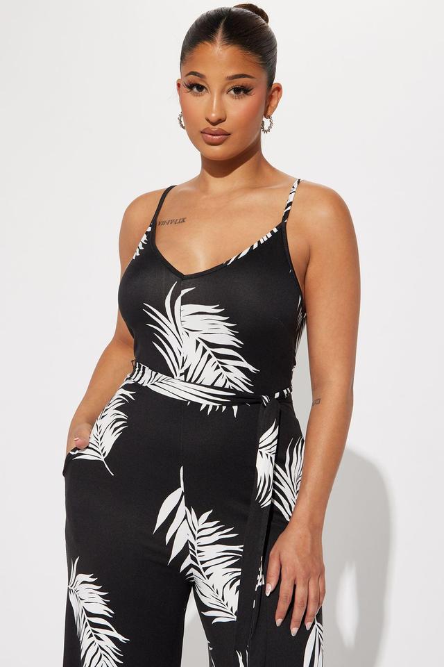 On Vacay Jumpsuit - Black/combo Product Image