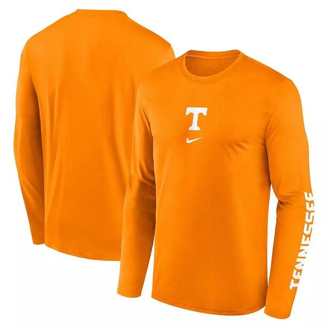 Mens Nike Tennessee Tennessee Volunteers Primetime Center Lockup Two-Hit Legend Long Sleeve T-Shirt Product Image